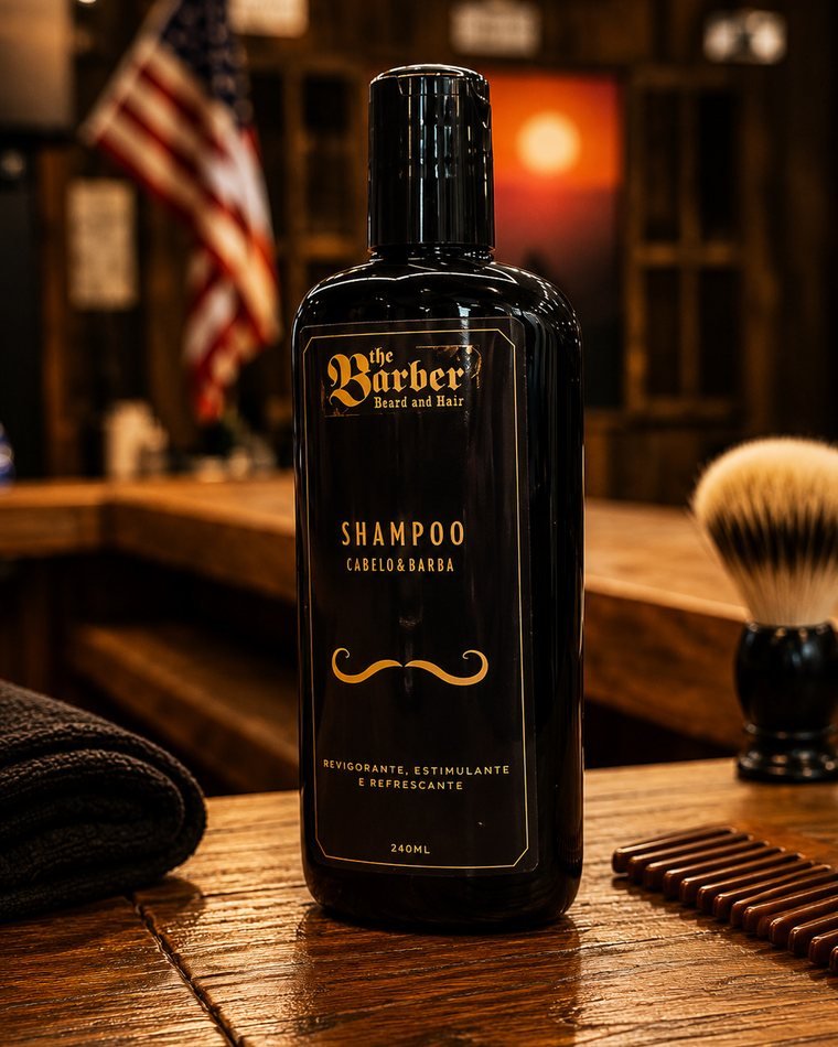Shampoo para cabelo e barba The Barber Pub