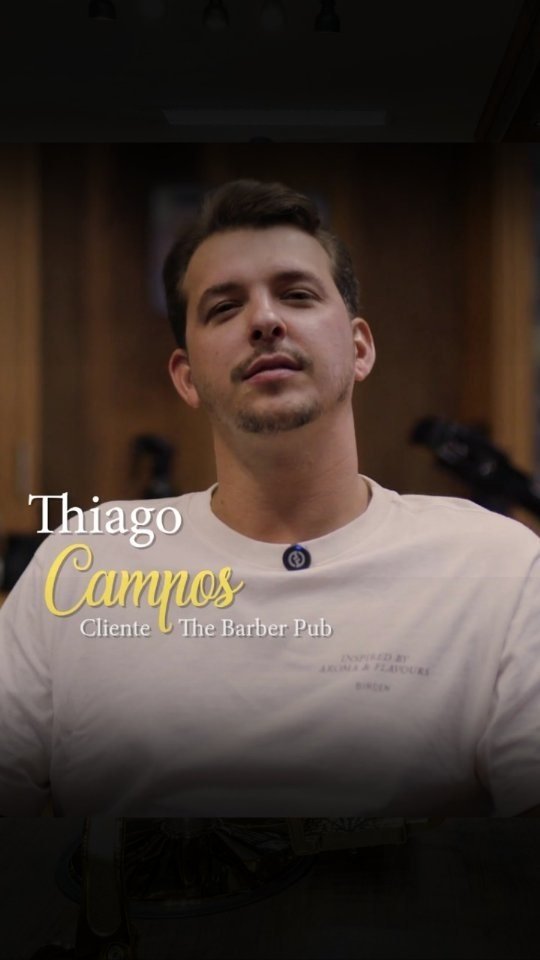 Cliente da The Barber Pub falando sobre o atendimento